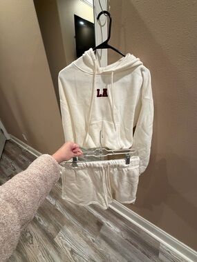 No Boundaries Cream Sherpa-Lined Hoodie